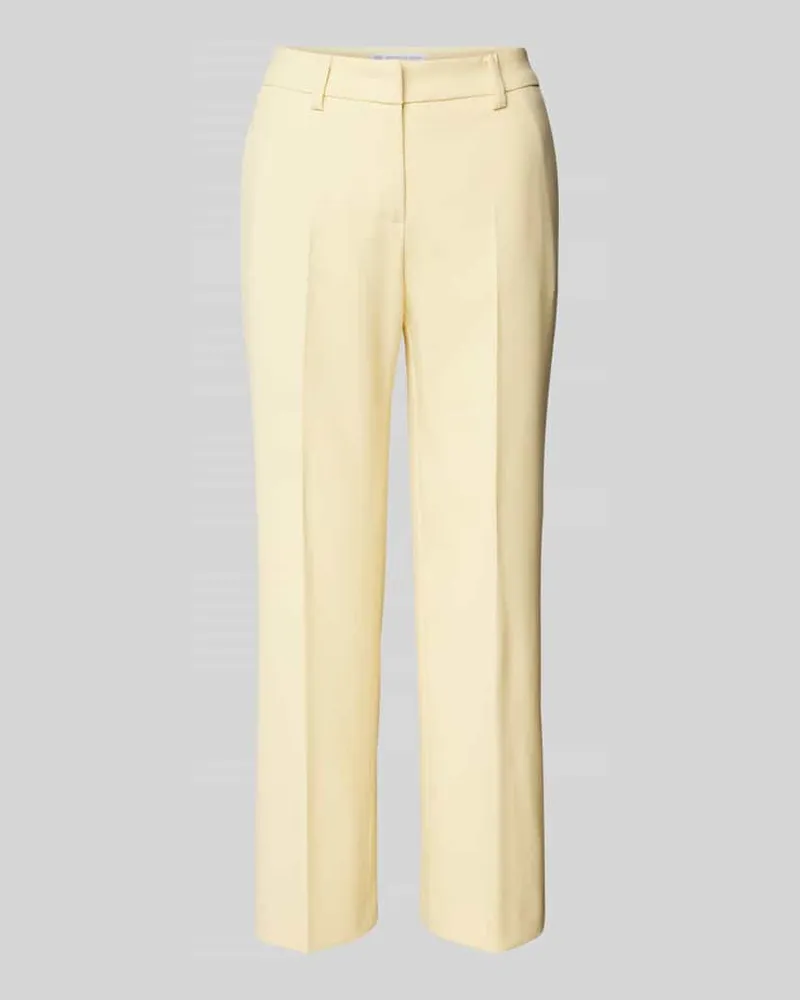 RAFFAELLO ROSSI  Regular Fit Chino mit verkürztem Schnitt Modell 'OLESSA Hellgelb