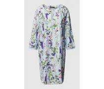 Knielanges Kleid mit floralem Allover-Print