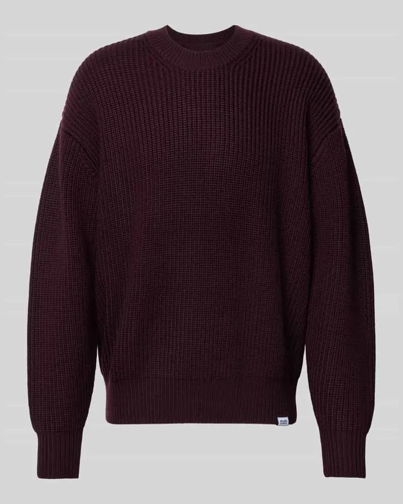 Seidensticker Relaxed Fit Pullover aus wreiner Wolle Bordeaux
