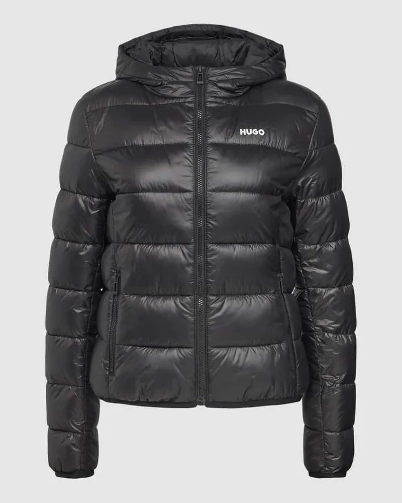 HUGO BOSS Steppjacke mit Kapuze Modell 'FAMARA Black