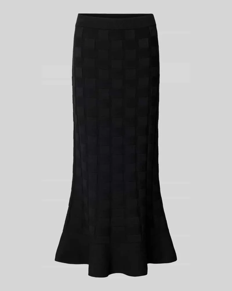 HUGO BOSS Enganliegender Midi-Rock aus Viskose-Mix Modell 'Foppy Black