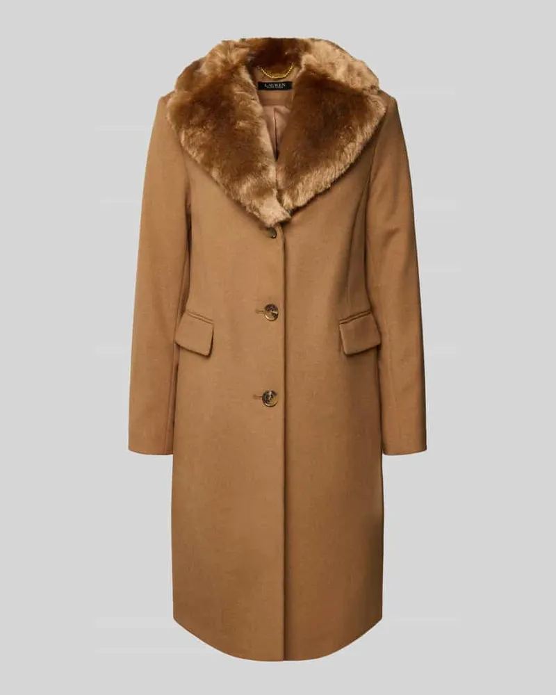 Ralph Lauren Mantel aus Woll-Mix mit Kaschmir-Anteil Beige