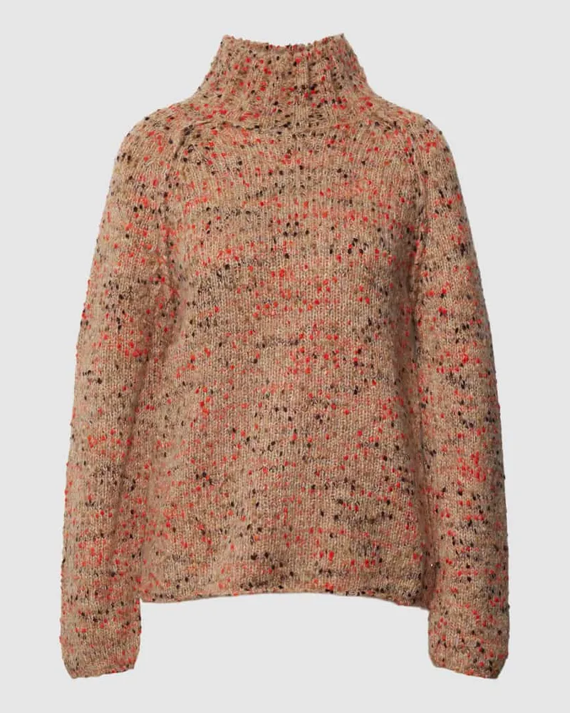 Fynch-Hatton Strickpullover mit Rollkragen Camel