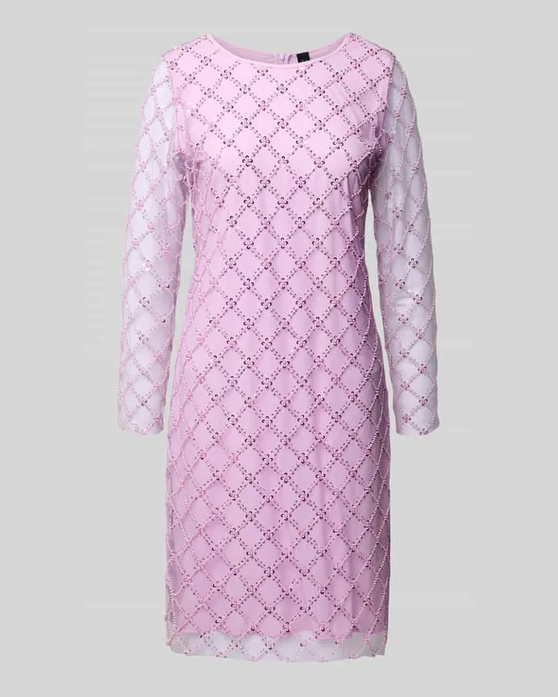 Marc Cain Knielanges Kleid mit Pailletten Lavender