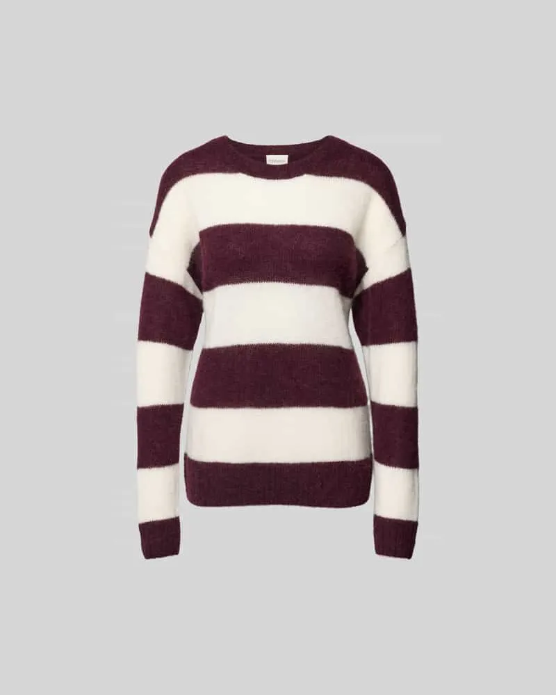 Closed Pullover mit gerippten Abschlüssen Dunkelrot