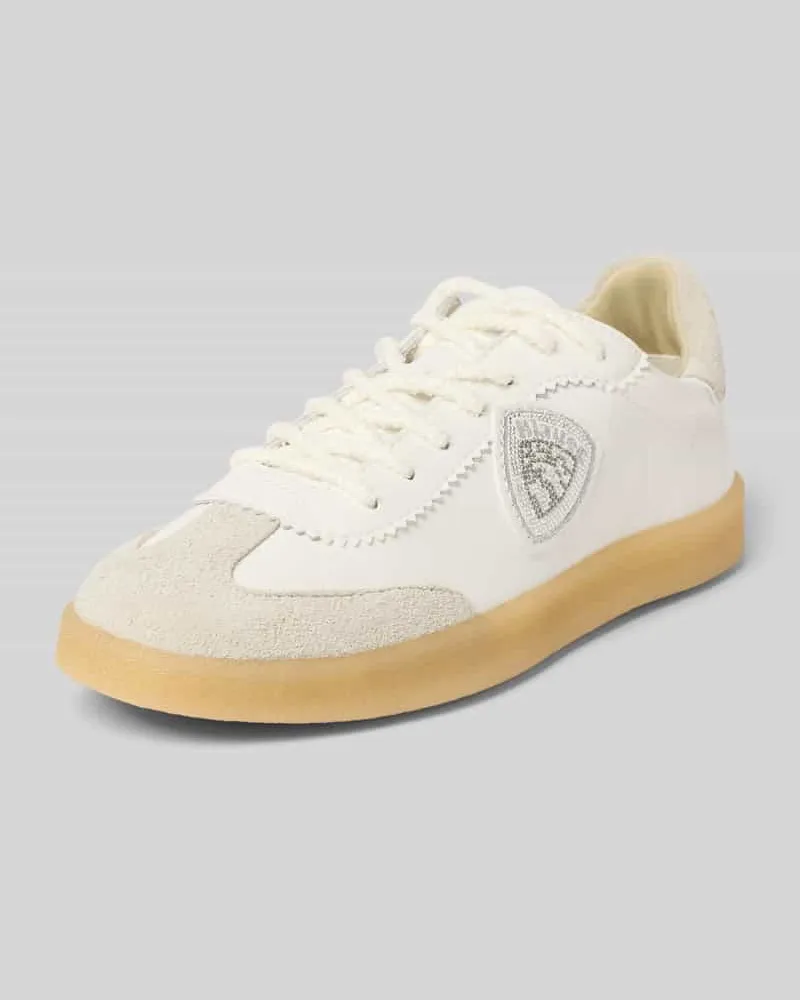 Blauer Sneaker mit Schnürverschluss Modell 'AURORA Offwhite