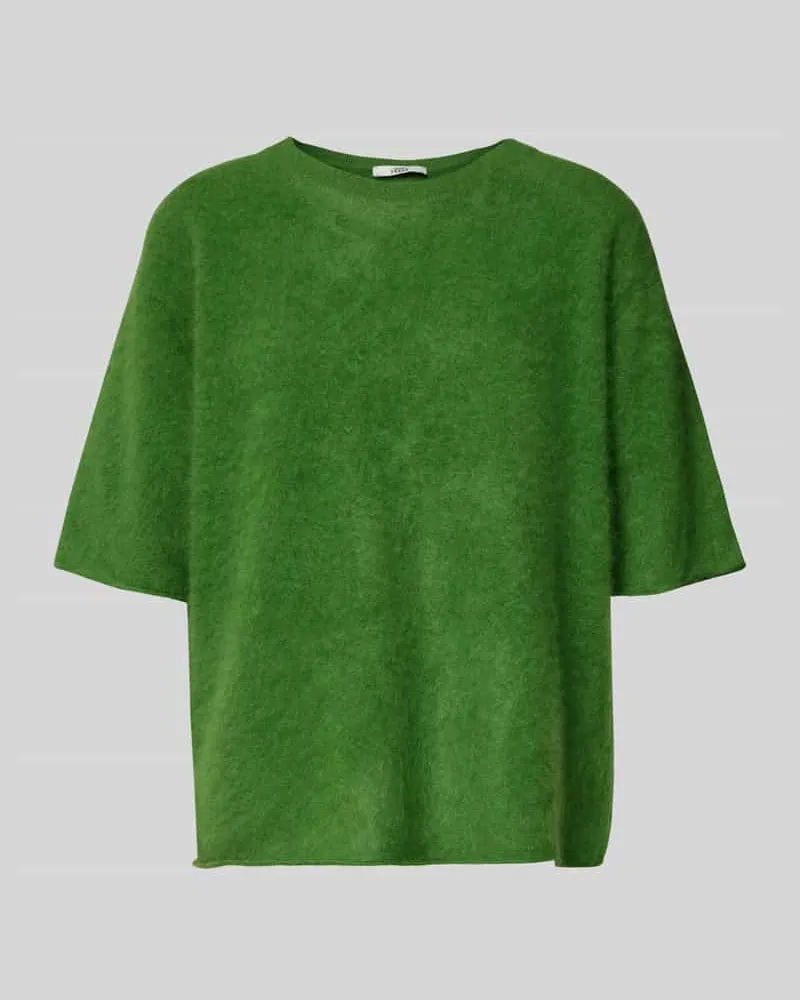 0039 Italy Strickshirt aus Kaschmir-Mix Modell 'Ines Hellgruen