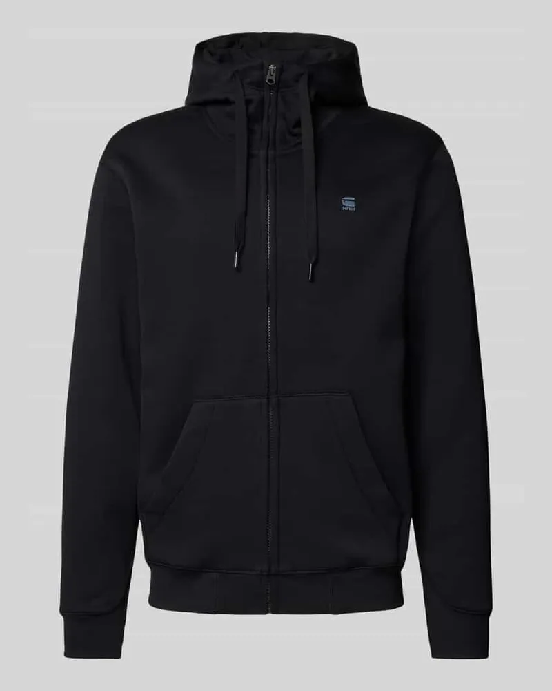 G-STAR RAW Sweatjacke mit Stehkragen Modell 'Premium core Black