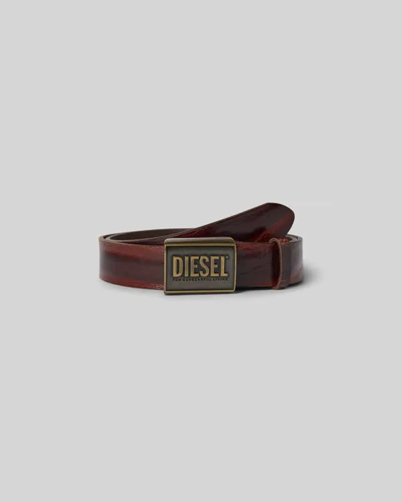 Diesel Gürtel mit Label-Detail Mittelbraun