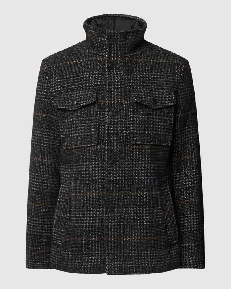 Tom Tailor Jacke mit Stehkragen Dunkelgrau