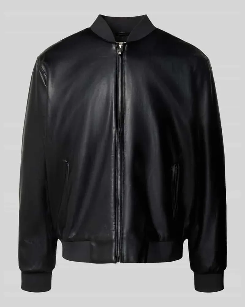 Calvin Klein Bomberjacke mit Stehkragen Black
