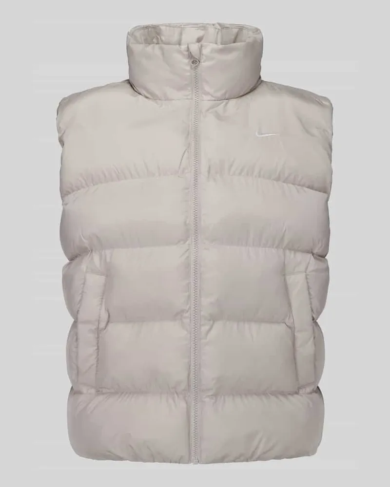 Nike Steppweste mit Logo-Detail Beige