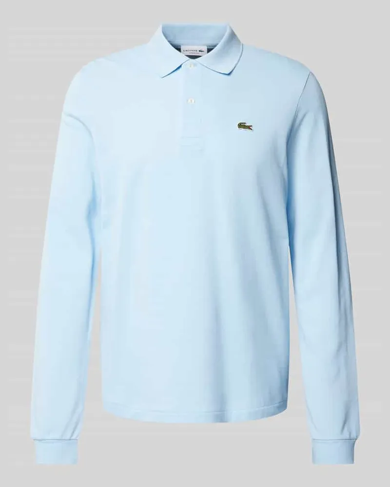 Lacoste Classic Fit Poloshirt im langärmeligen Design Hellblau