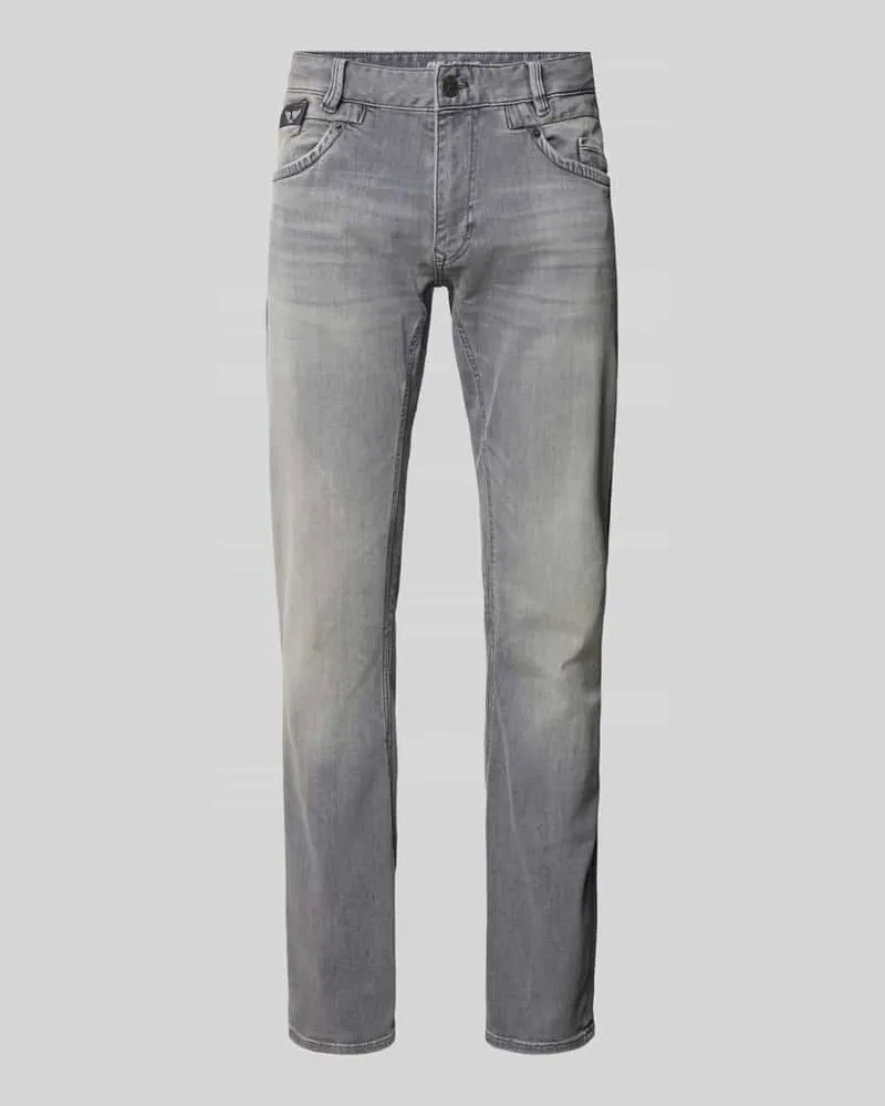 PME Legend Relaxed Fit Jeans mit Label-Detail Silber