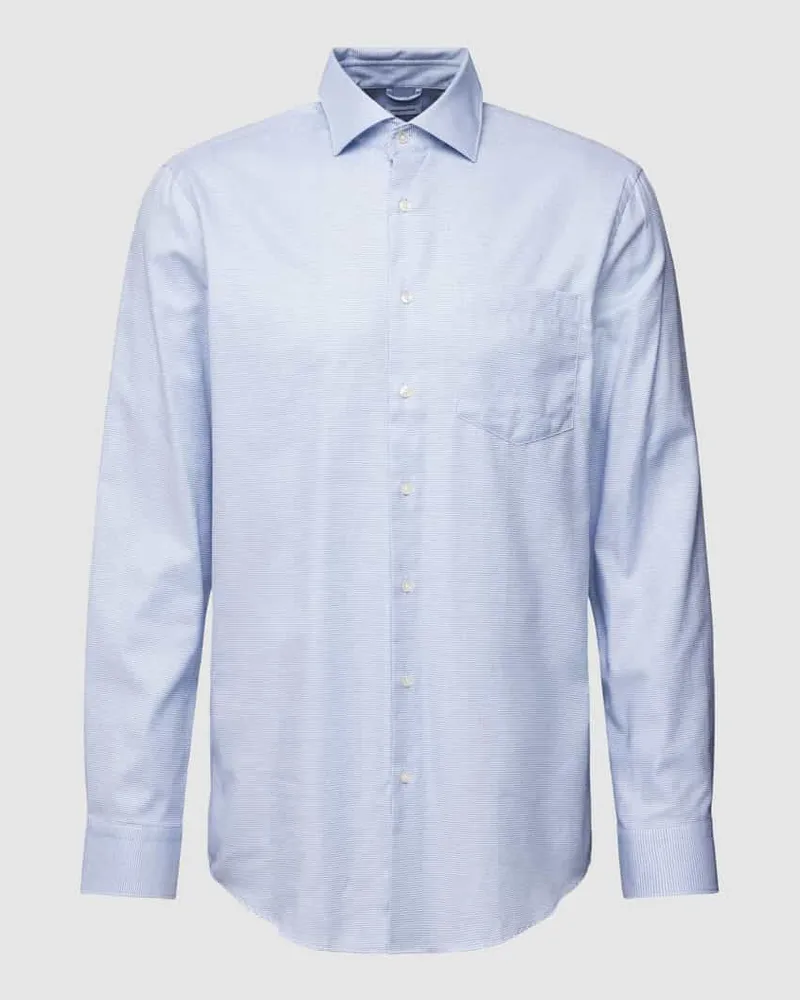 Seidensticker Regular Fit Business-Hemd mit Kentkragen Bleu