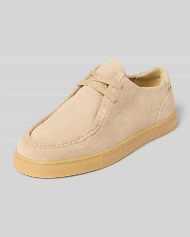Marc O'Polo Schnürschuhe aus echtem Rindnubuk Modell 'KARA 3B Sand