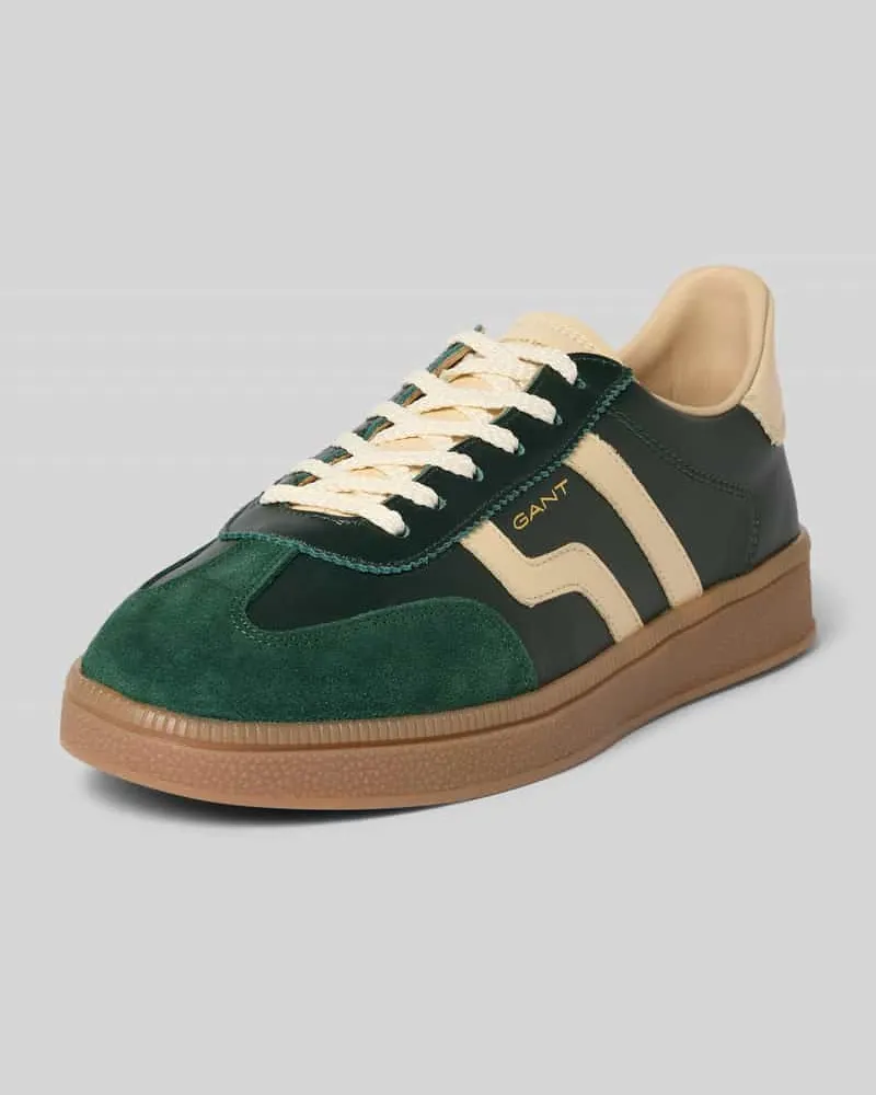 Gant Sneaker aus echtem Leder Modell 'Cuzima Dunkelgruen