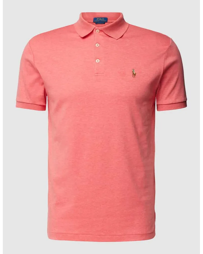 Ralph Lauren Regular Fit Poloshirt mit Logo-Stitching Hellrot