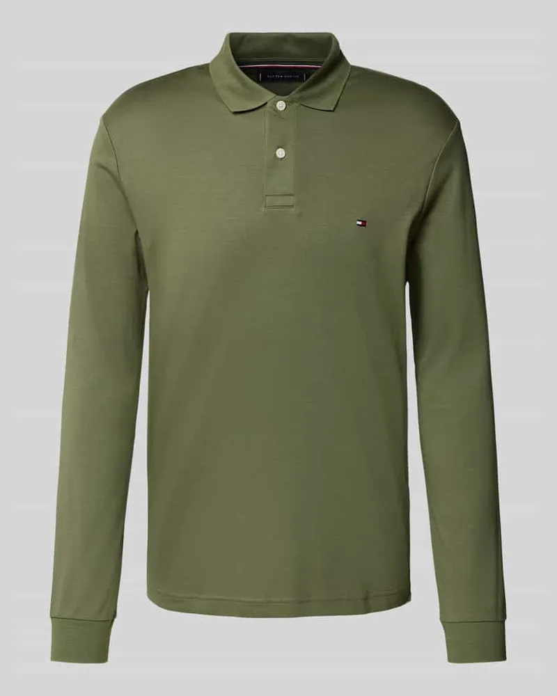 Tommy Hilfiger Regular Fit Poloshirt aus reiner Baumwolle Oliv
