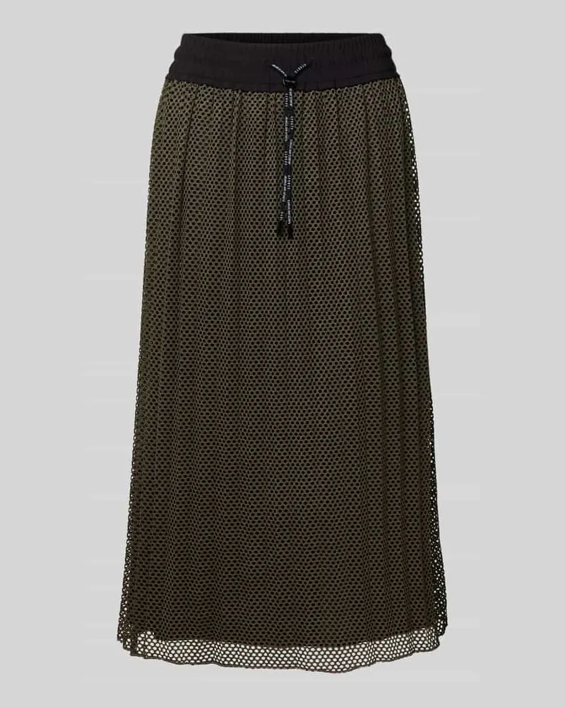 Marc Cain Midirock mit elastischem Bund und Tunnelzug Khaki