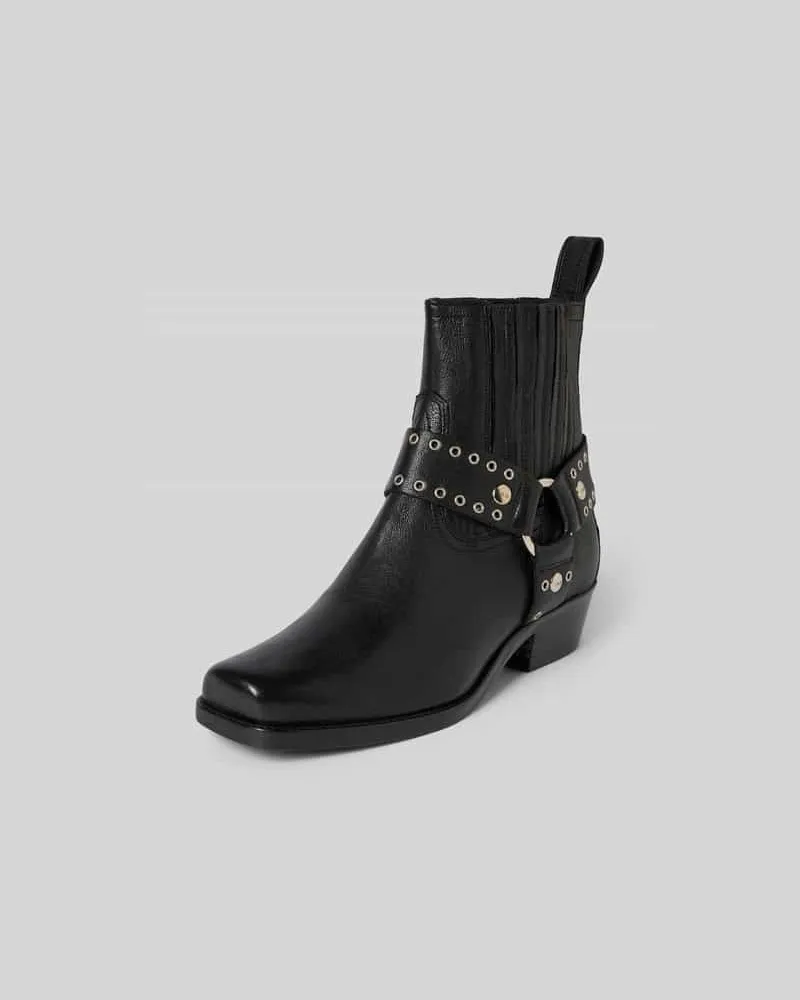 IRO Stiefeletten mit strukturierter Sohle Black