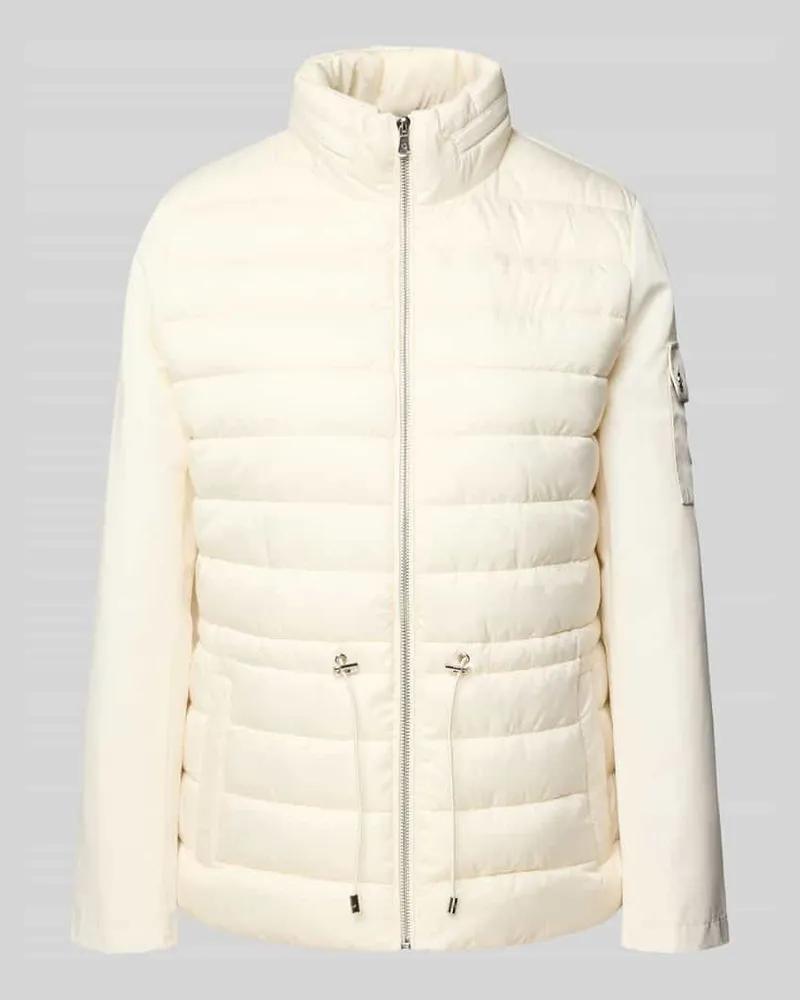 Ralph Lauren Steppjacke mit Stehkragen Offwhite