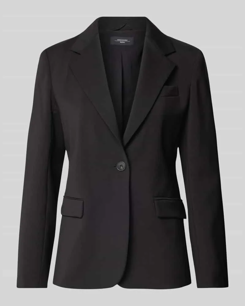 Max Mara Blazer mit Brustleistentasche Modell 'LAMINE Black