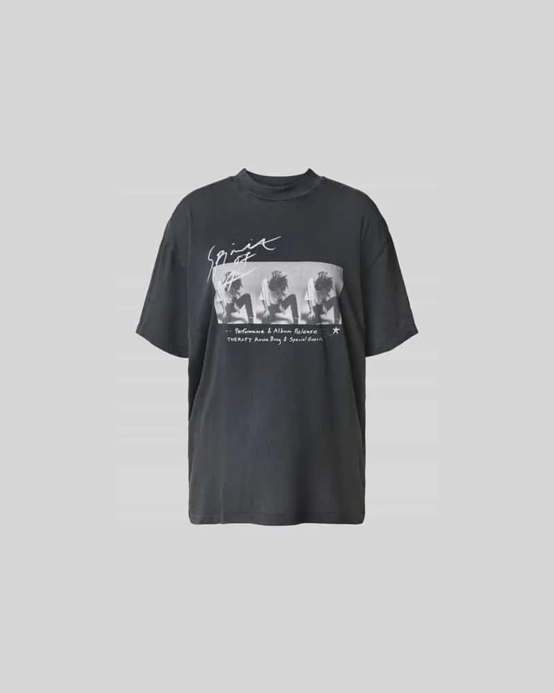 Anine Bing T-Shirt mit Motiv-Print Black