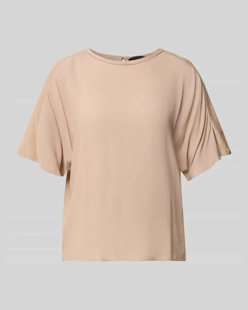 Luisa Cerano Loose Fit Bluse mit Seide-Anteil Apricot