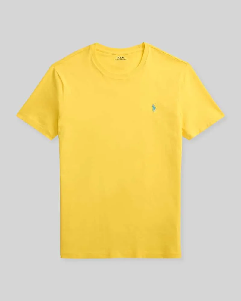 Ralph Lauren Regular Fit T-Shirt aus reiner Baumwolle Gelb