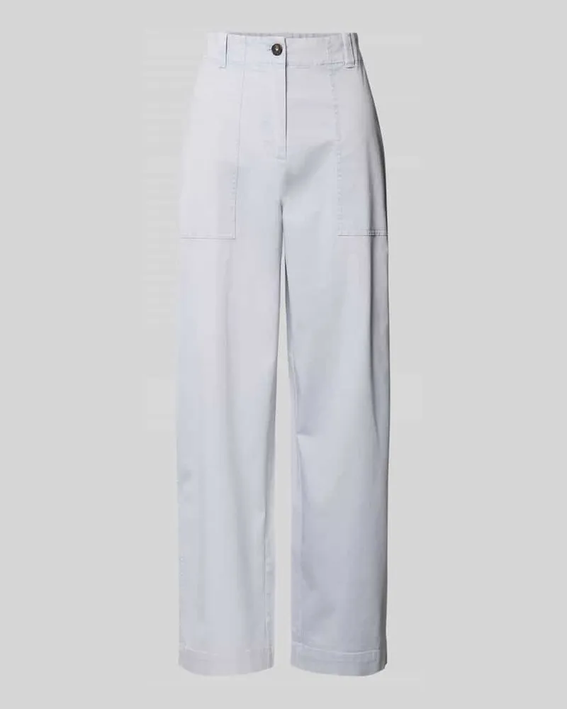 Marc O'Polo Barrel Fit Hose aus Baumwoll-Mix Hellblau