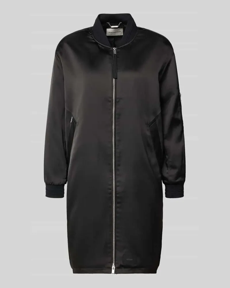 khujo Jacke mit Zweiwege-Reißverschluss Modell 'TINDRA Black