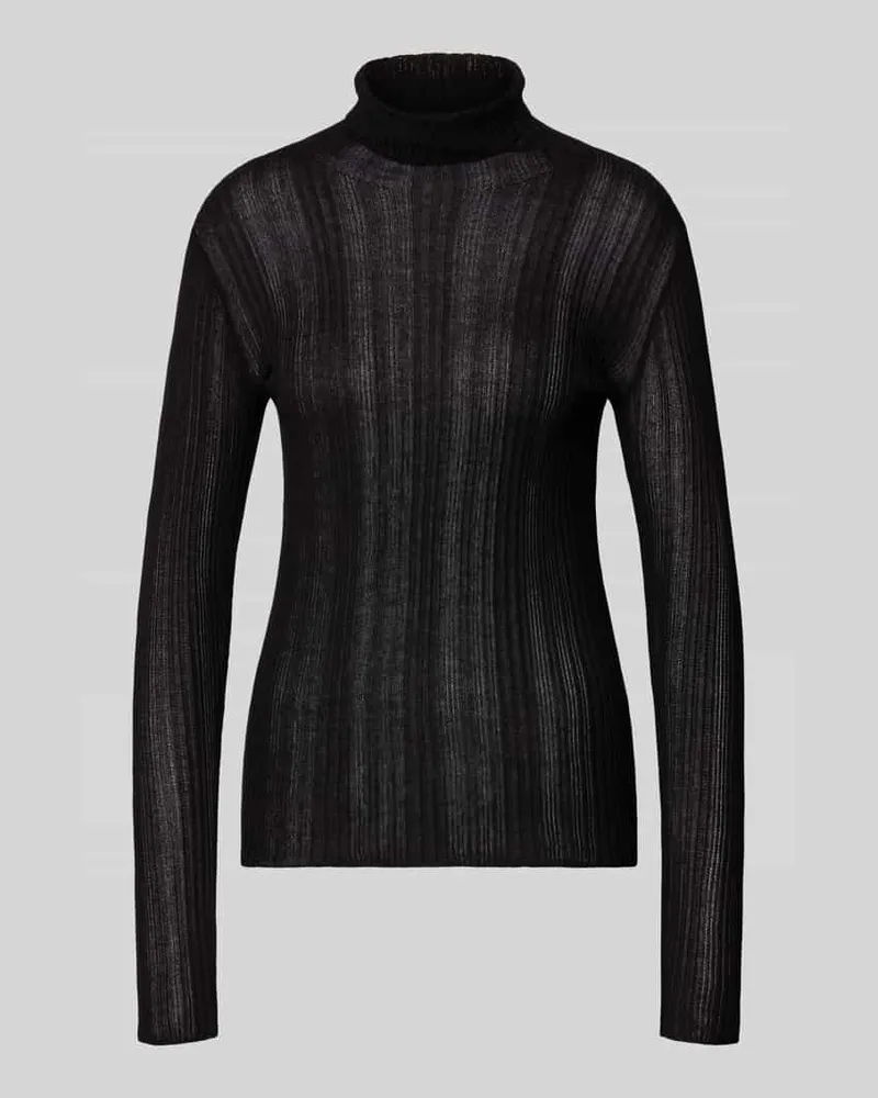My Essential Wardrobe Strickpullover mit Rollkragen Modell 'Haddis Black