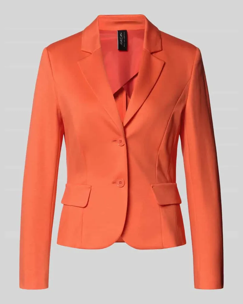 Marc Cain Slim Fit Blazer aus Viskose-Mix Koralle