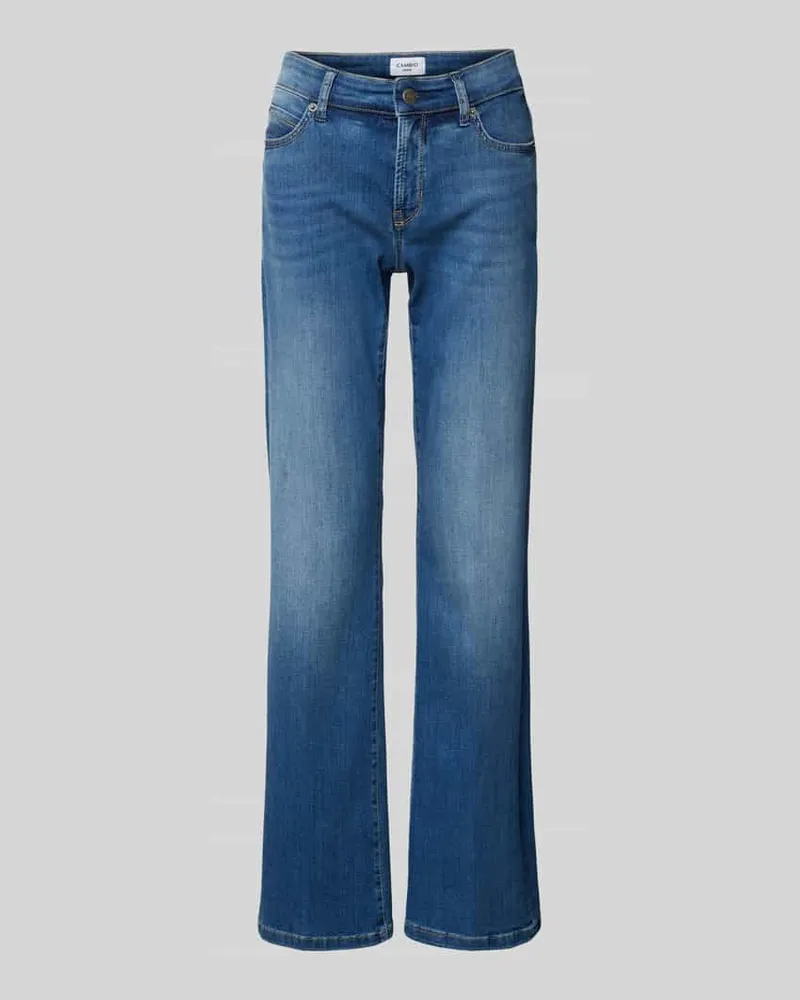 Cambio Flared Jeans mit Stretch-Anteil Modell 'PARIS FLARED Blau
