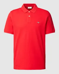 Gant Regular Fit Poloshirt mit Label-Stitching Modell 'SHIELD Rot