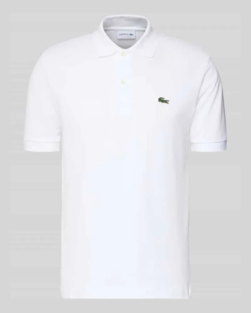 Lacoste Poloshirt mit Label-Stitching Modell 'L.12.12 CORE Weiss