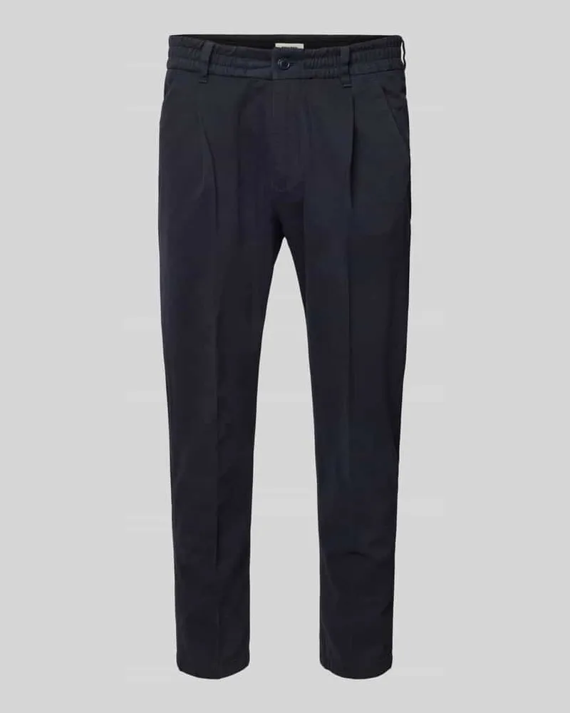 Drykorn Stoffhose mit elastischem Bund Marine