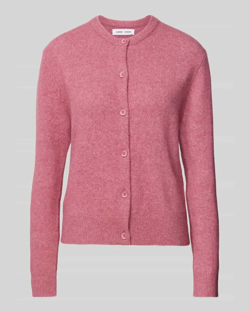 Samsøe & Samsøe Strickjacke mit Knopfleiste Rose