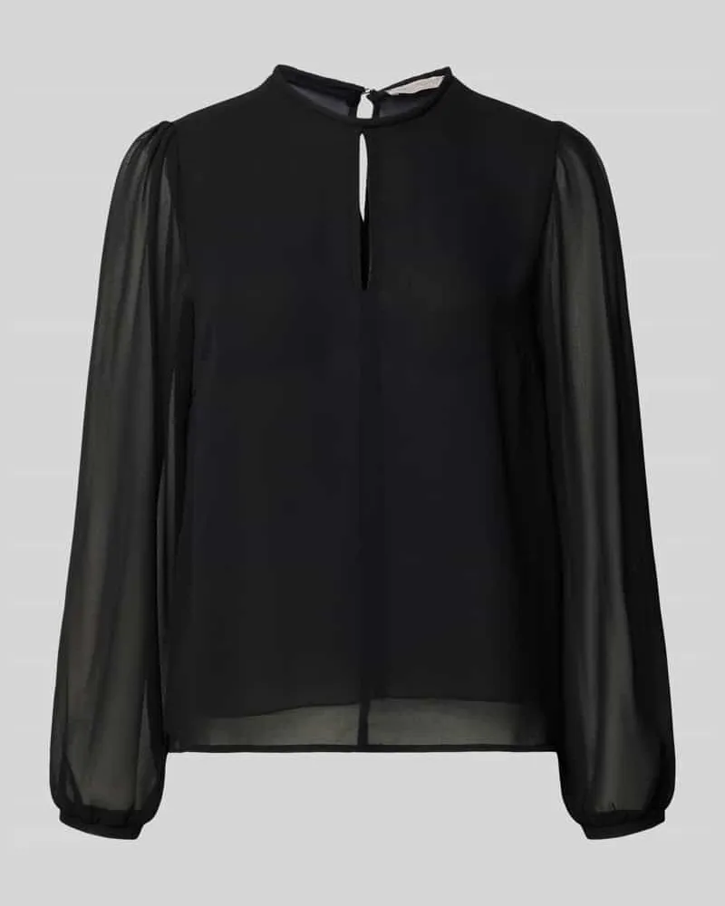 Rinascimento Bluse mit Rundhalsausschnitt Black
