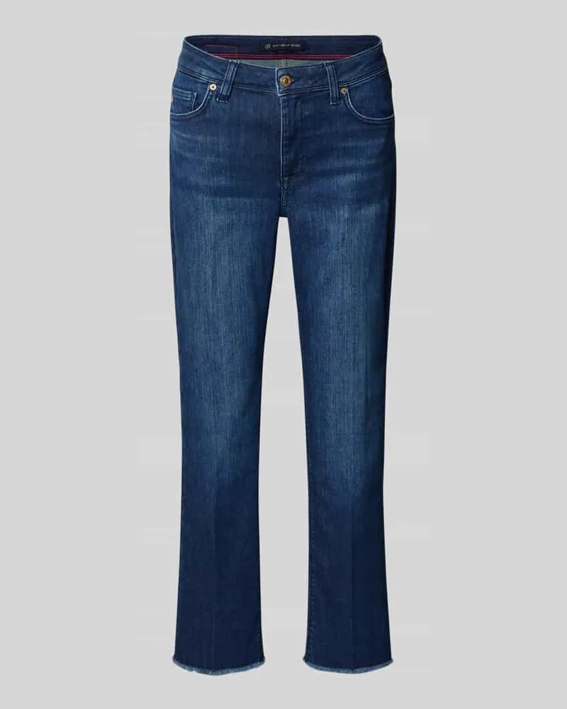 RAFFAELLO ROSSI  Regular Fit Jeans mit 5-Pocket-Design Modell 'Vic 6/8 Dunkelblau