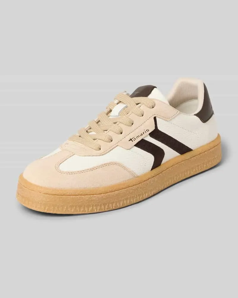 Tamaris Sneaker aus echtem Leder Offwhite