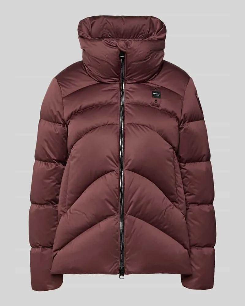 Blauer Steppjacke mit Zweiwege-Reißverschluss Bordeaux