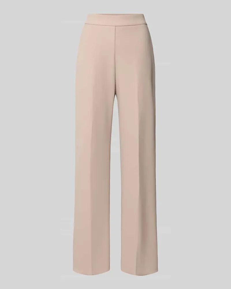 Rinascimento Straight Fit Stoffhose mit Bügelfalten Taupe
