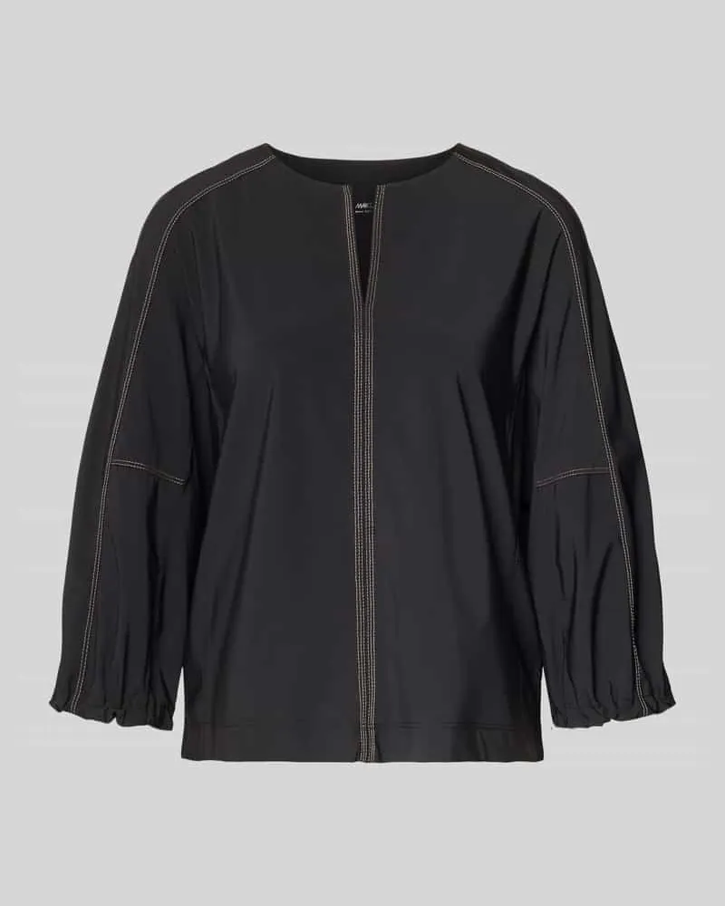 Marc Cain Hoodie mit Label-Print Black