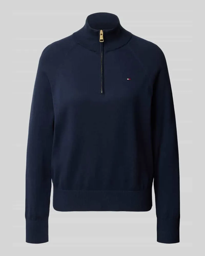 Tommy Hilfiger Pullover mit Logo-Detail Marine