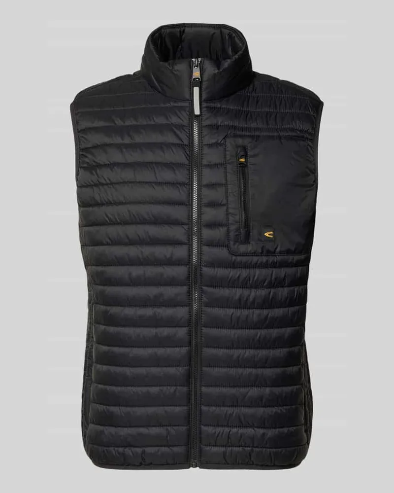 Camel Active Steppweste mit Stehkragen Black