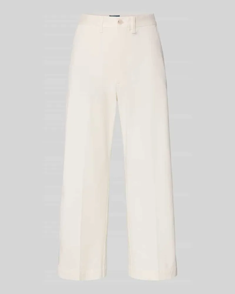 Ralph Lauren Cropped Chino mit Paspeltaschen am Gesäß Ecru