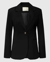 Kaffe Blazer mit angedeuteten Leistentaschen Black