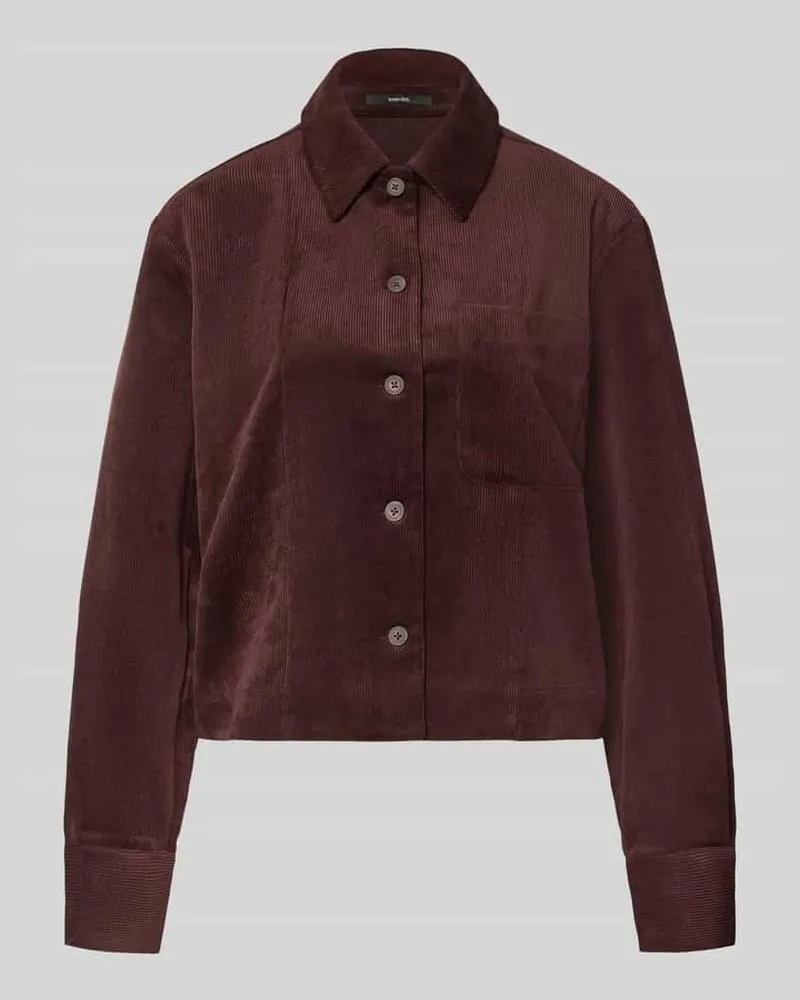 someday. Regular Fit Cordbluse mit Stretch-Anteil Bordeaux